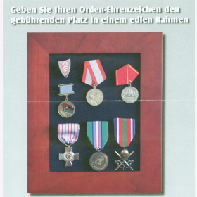 Vitrine Bilderrahmen Holz Präsentation Sammeln Foto Kalender Orden