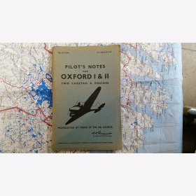 Pilots Notes for Oxford l&ll Two Cheetah X Engines Air Ministry Publication 1596A 1944