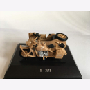 BMW B-R75 1941 Africa Korps Rommel Motorrad Gespann Cararama Modell 1:43 Wehrmacht