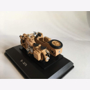 BMW B-R75 1941 Africa Korps Rommel Motorrad Gespann Cararama Modell 1:43 Wehrmacht