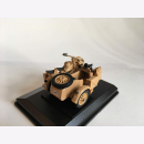 BMW B-R75 1941 Africa Korps Rommel Motorrad Gespann Cararama Modell 1:43 Wehrmacht