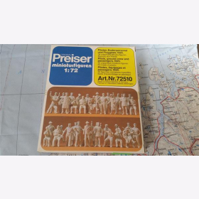 Preiser 72510 Piloten, Bodenpersonal und Fluggäste 1:72 Modellbausatz unbemalt