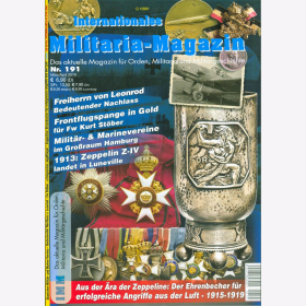 IMM 191 Das aktuelle Magazin Orden Militaria Militärgeschichte Frontflugspange Zeppelin