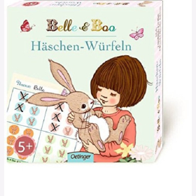 Belle Boo Häschen-Würfeln JE 2x Spielblöcke Würfel Bleistifte