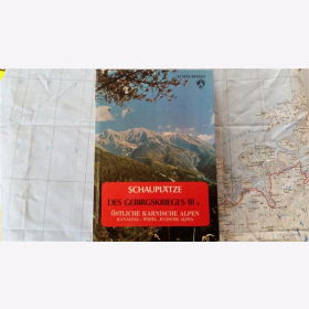 Kopie von Schauplätze des Gebirgskrieges IIIa. Westliche Karnische Alpen von Sexten bis zum Plöckenpass. Walther Schaumann