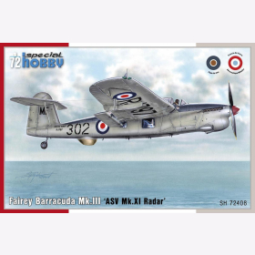 Fairey Barracuda Mk.III ´ASV Mk.XI Radar´Special Hobby 72408 1:72
