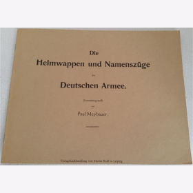 Meybauer Helmwappen und Namenszüge deutschen Armee