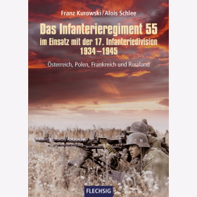 Kurowski Das Infanterieregiment 55 im Einsatz mit der 17. Infanteriedivision 1934 - 1945 Österrreich Polen Frankreich Russland