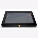 Edel Sammel Vitrine Echtholz Samteinlage Waffen Orden schwarz