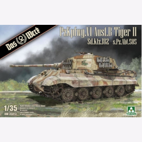 PzKpfwg. VI Tiger II German WW2 heavy tank Sd.Kfz.182 - s.Pz.Abt.505 Königstiger mit Zimmerit Das Werk DW35013 1:35