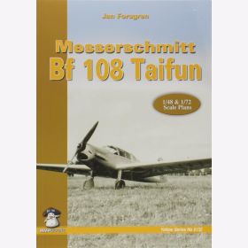 Forsgren Messerschmitt Bf 108 Taifun Yellow Series No 6132 1:48 & 1:72 Scale Plans