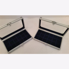2x Vitrine Alu Sammlervitrine Aufhänger Orden Militaria Ringe Blankwaffen 5872-1