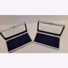 2x Vitrine Alu Sammlervitrine Aufhänger Orden Militaria 5872
