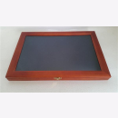 Edle Holz Sammler Vitrine mit Samteinlage Orden Militaria