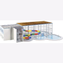 Hallenbad mit Rutsche Faller 130150 1:87 Modellbau Diorama Lasercut-Modell Freizeitbad Schwimmbad