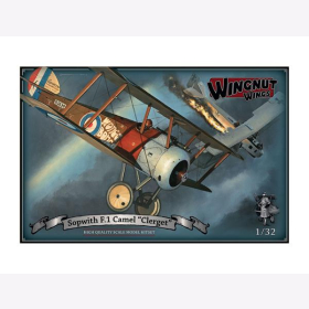Sopwith F.1 Camel "Clergent" Wingnut Wings 32074 1:32 Flugzeug Modellbau