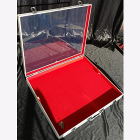 Sammel-Vitrine 5777SP Samteinlage Orden Waffen Rot 510 x 440 x 75 MAXI