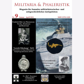 Militaria & Phaleristik Nr.9 2021 Kampfschwimmer Thurneyssen Orden Kleinkampfmittel