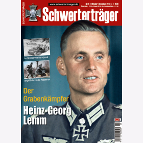 Schwerterträger Heinz-Georg Lemm Grabenkampf Militaria 2. Weltkrieg