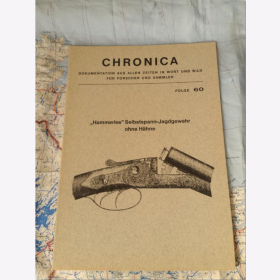 K. Th. von Sauer - Waffengeschichte Chronica Folge 60 "Hammerles" Selbstspann-Jagdgewehr ohne Hähne Waffengeschichte, Waffentechnik, Waffenkunde