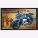 WWII German Zündapp KS750/w Feldgendarmerie Great...