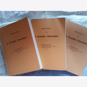 Irmer Verhandlungen Schwedens Wallenstein Kaiser 1631-1634 3 Bände