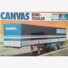 Canvas Semi-Trailer Italeri 774 1:24 Sattelauflieger