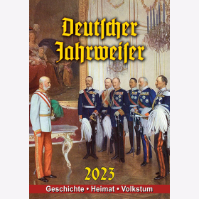 Deutscher Jahrweiser Kalender in Farbe 2023 Farbige Kalenderblätter