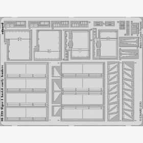 Tiger I Ausf. E early fenders for Zvezda kit Schürzen Eduard 36229 1:35