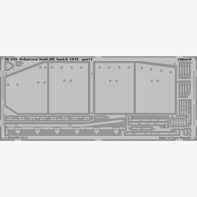 Schürzen StuG III Ausf. G. 1943 for Dragon 6581 kit Eduard 36239 1:35
