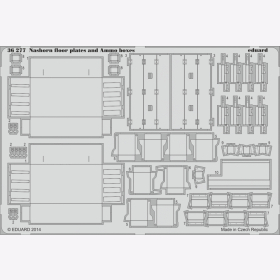 Nashorn floor plates and ammox boxes for Tamiya kit Eduard 36277 1:35