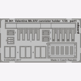 Valentine Mk.II/IV cannister holder 1:35 for Tamiya kit Eduard 36361 1:35