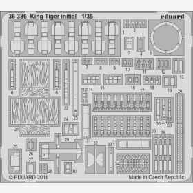 King Tiger initial for Takom kit Königstiger Eduard 36386 1:35