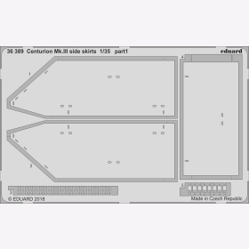Centurion Mk.III side skirts for Tamiya kit Seitenschürzen Eduard 36389 1:35