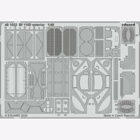 Bf 110D exterior for Dragon kit Eduard 481022 1:48