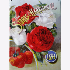 Blechschild "The Storrs & Harrison Co. Painesyville, O.1894"