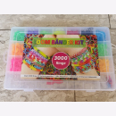 Loom Bänder Kit Plastikbox Loom Bands Set 3000 Stk...
