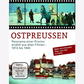 DVD - Ostpreussen Panorama einer Provinz erzählt aus alten Filmen - 1913 bis 1945 (Schuber mit 5 DVDs)