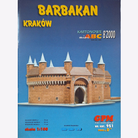 Kartonowe Barbakan Kraków 1:100 Model 8/2000