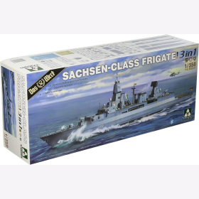 Takom Das Werk TAK6001 SACHSEN-CLASS FRIGATE 3 IN 1 - Maßstab 1:350 - Modellbau, (TKO6001)