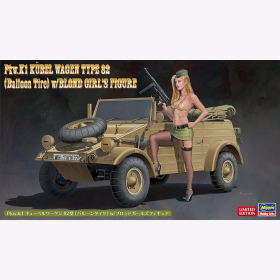 Hasegawa SP473 Modellautobausatz, Mehrfarbig 1:24 K1 Kübelwagen 82 mit blonder Frau
