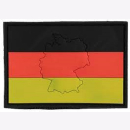 Deutschlandfahne Gummi-Abzeichen mit Klett-Rückseite