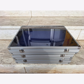 3x Vitrine Alu Sammlervitrine 395 x 300 x 65 mm Aufhänger Orden Militaria Hoch Blankwaffen Safe 5881