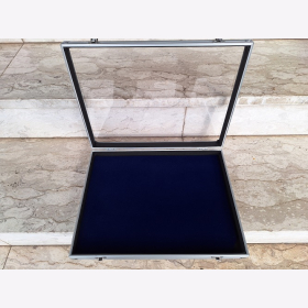 Vitrine Alu Sammlervitrine 395 x 300 x 45 mm Aufhänger Orden Militaria Safe 5877 Münzen