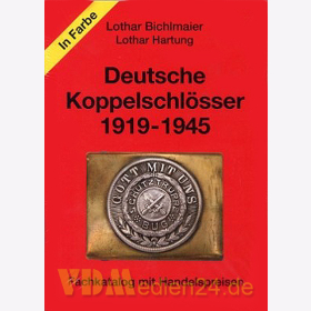Deutsche Koppelschlösser 1919-1945 - Fachkatalog mit Handelspreisen