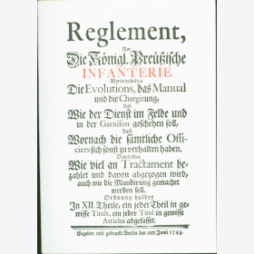 Reglement Infantrie Königlich Preußischen Band 31 + 32