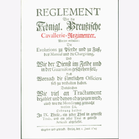 Reglement Cavallerie Königlich Preußische Band 35 + 36
