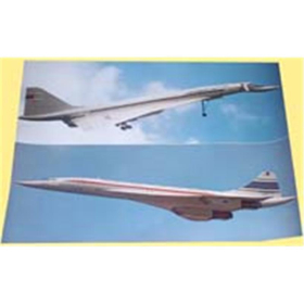 Überschallflugzeug Concorde und sowj. TU 144 (Poster Nr. 7003)