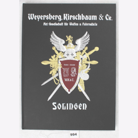 Weyersberg, Kirschbaum & Cie., Solingen, Blankwaffen-Katalog